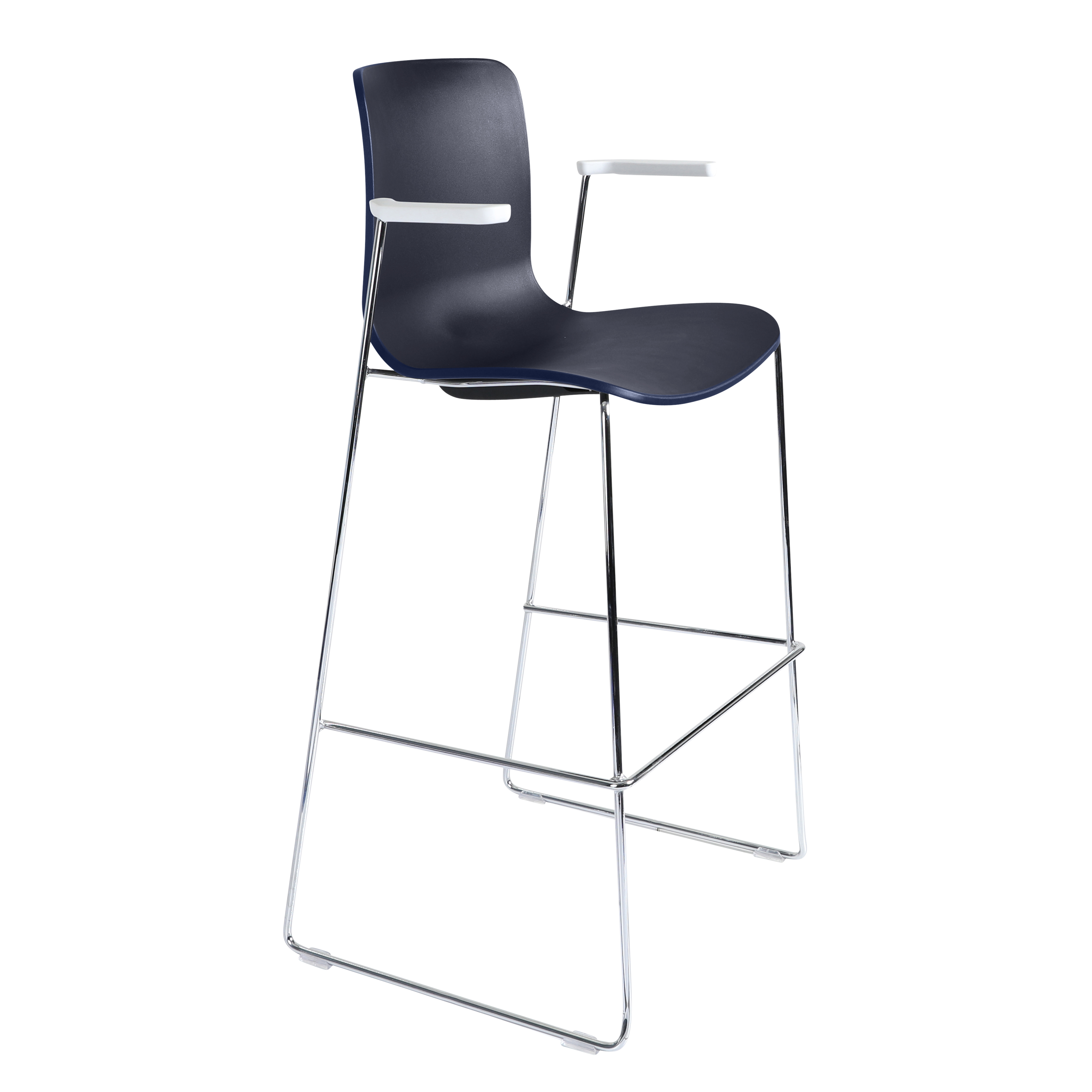 Acti Stool (Navy Blue / Stool Sled Base)